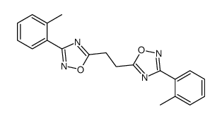 3-(2-methylphenyl)-5-[2-[3-(2-methylphenyl)-1,2,4-oxadiazol-5-yl]ethyl]-1,2,4-oxadiazole结构式
