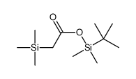 [tert-butyl(dimethyl)silyl] 2-trimethylsilylacetate Structure