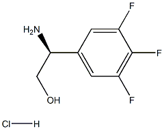 (2S)-2-AMINO-2-(3,4,5-TRIFLUOROPHENYL)ETHAN-1-OL HYDROCHLORIDE结构式