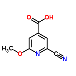 2-Cyano-6-methoxyisonicotinic acid结构式