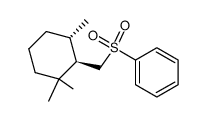 (+)-(2R,3S)-1,1,3-trimethyl-2-[(phenylsulfonyl)methyl]cyclohexane Structure