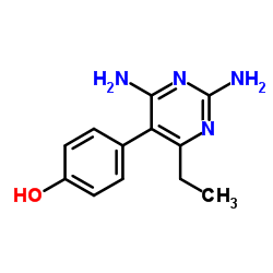 4-(2,4-Diamino-6-ethyl-5-pyrimidinyl)-phenol结构式