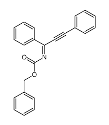 benzyl (E)-(1,3-diphenylprop-2-yn-1-ylidene)carbamate Structure