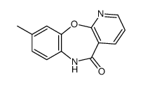 9-methyl-6H-pyrido[2,3-b][1,5]benzoxazepin-5-one结构式