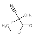 Propanoic acid,2-cyano-2-fluoro-, ethyl ester结构式