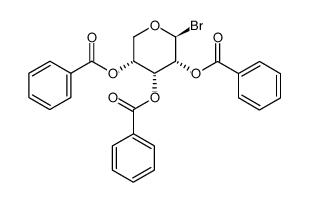 1-Bromo-1-deoxy-β-L-arabinopyranose 2,3,4-tribenzoate Structure