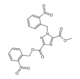 2-nitrobenzyl methyl 1-(2-nitrobenzyl)-1,2,4-triazole-3,5-dicarboxylate Structure
