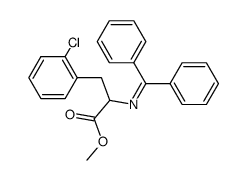 methyl 3-(2-chlorophenyl)-2-((diphenylmethylene)amino)propanoate Structure