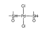trans-dichlorobis(dimethylsulfoxide)palladium(II)结构式
