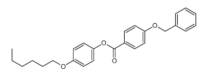 (4-hexoxyphenyl) 4-phenylmethoxybenzoate Structure