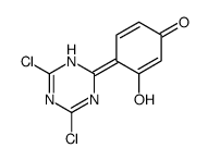 4-(2,6-dichloro-1H-1,3,5-triazin-4-ylidene)-3-hydroxycyclohexa-2,5-dien-1-one Structure