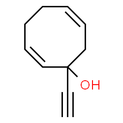 2,6-Cyclooctadien-1-ol, 1-ethynyl- (9CI) structure