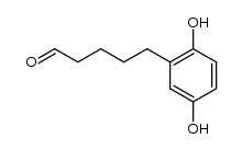5-(2,5-Dihydroxyphenyl)pentanal Structure