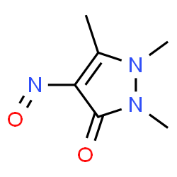 3H-Pyrazol-3-one,1,2-dihydro-1,2,5-trimethyl-4-nitroso-结构式