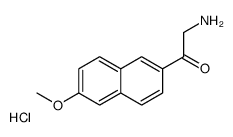 2-amino-1-(6-methoxynaphthalen-2-yl)ethanone,hydrochloride Structure