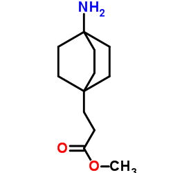 Methyl 3-(4-aminobicyclo[2.2.2]oct-1-yl)propanoate结构式