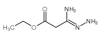 3-肼基-3-亚胺-丙酸乙酯结构式