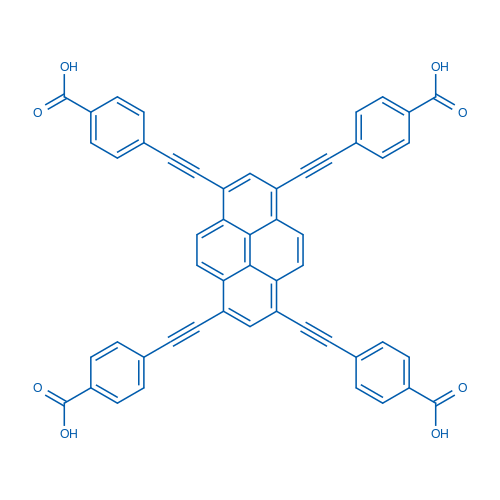 4,4',4'',4'''-(芘-1,3,6,8-四基四(乙炔-2,1-二基))四苯甲酸图片