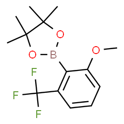 2-Methoxy-6-trifluoromethylphenylboronic acid, pinacol ester Structure