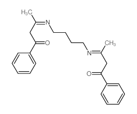 1-Butanone,3,3'-(1,4-butanediyldinitrilo)bis[1-phenyl- structure