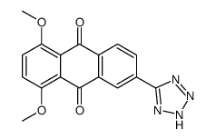 1,4-dimethoxy-6-(2H-tetrazol-5-yl)anthracene-9,10-dione结构式
