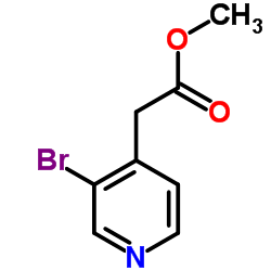 Methyl (3-bromo-4-pyridinyl)acetate structure