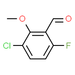 3-Chloro-6-fluoro-2-methoxybenzaldehyde结构式