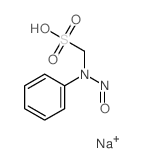 Methanesulfonic acid,1-(nitrosophenylamino)-, sodium salt (1:1)结构式