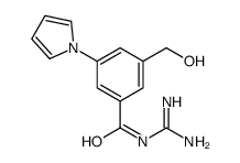 N-(diaminomethylidene)-3-(hydroxymethyl)-5-pyrrol-1-ylbenzamide Structure