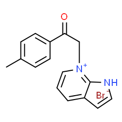 7-(4'-methylphenacyl)-1H-pyrrolo(2,3-b)pyridinium bromide Structure