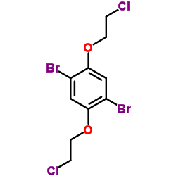 1,4-Bis(2-chloroethoxy)-2,5-dibromobenzene structure