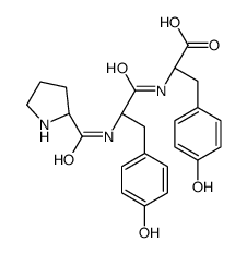 (2S)-3-(4-hydroxyphenyl)-2-[[(2S)-3-(4-hydroxyphenyl)-2-[[(2S)-pyrrolidine-2-carbonyl]amino]propanoyl]amino]propanoic acid结构式