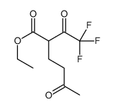 ethyl 5-oxo-2-(2,2,2-trifluoroacetyl)hexanoate结构式