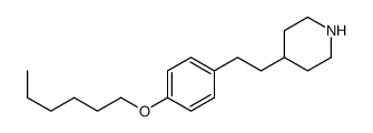 4-[2-(4-hexoxyphenyl)ethyl]piperidine结构式