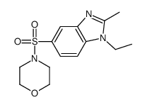 4-(1-ethyl-2-methylbenzimidazol-5-yl)sulfonylmorpholine结构式