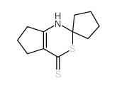 Spiro(cyclopentane-1,2(4H)-cyclopenta(d)(1,3)thiazine)-4-thione, 1,5,6,7-tetrahydro-结构式