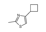 4-Cyclobutyl-2-methyl-1,3-thiazole结构式