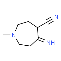 1H-Azepine-4-carbonitrile,hexahydro-5-imino-1-methyl-结构式