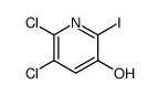 5,6-二氯-2-碘吡啶-3-醇结构式