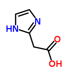 1H-咪唑-2-乙酸结构式