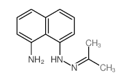 N-(propan-2-ylideneamino)naphthalene-1,8-diamine structure