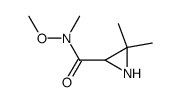 2-Aziridinecarboxamide,N-methoxy-N,3,3-trimethyl-(9CI) Structure