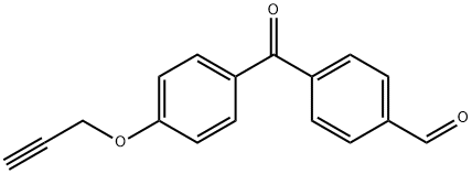 4-(4-(Prop-2-yn-1-yloxy)benzoyl)benzaldehyde >=结构式