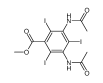 METHYL 3,5-DIACETAMIDO-2,4,6-TRIIODOBENZOATE Structure