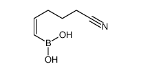 [(E)-5-cyanopent-1-enyl]boronic acid结构式