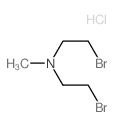 2-bromo-N-(2-bromoethyl)-N-methyl-ethanamine结构式