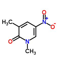 1,3-Dimethyl-5-nitro-2(1H)-pyridinone结构式
