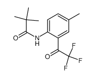 N-(4-methyl-2-(2,2,2-trifluoroacetyl)phenyl)pivalamide Structure