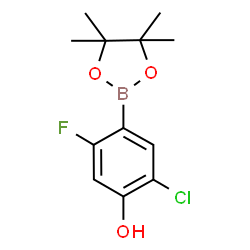 5-Chloro-2-fluoro-4-hydroxyphenylboronic acid pinacol ester结构式