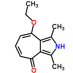 Cyclohepta[c]pyrrol-4(2H)-one, 8-ethoxy-1,3-dimethyl- (9CI) Structure